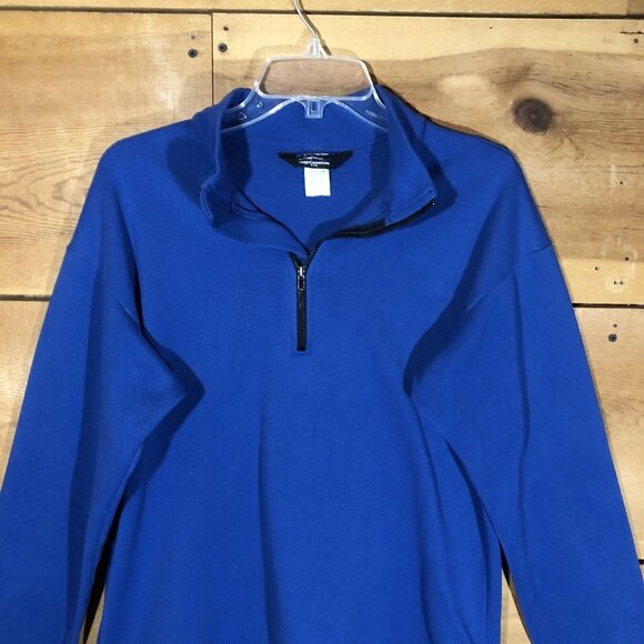 Vintage Ragged Mountain 1/4 Zip Fleece Pullover Equipment Mens Size Medium Blue - Picture 3 of 12